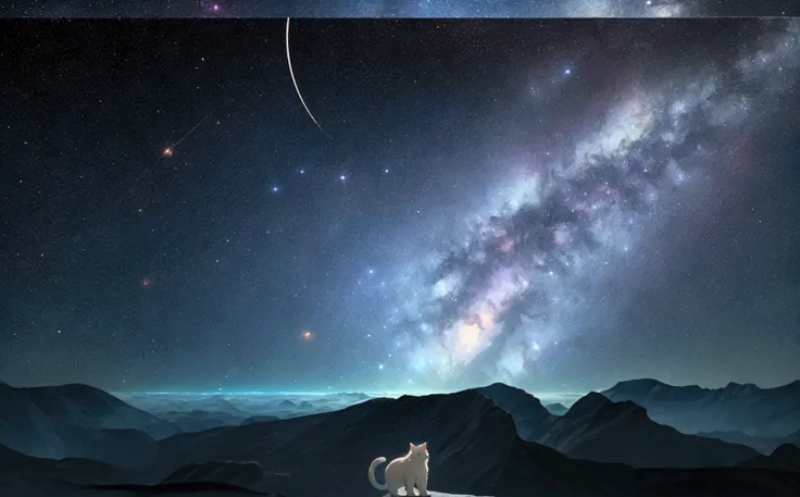 score_9,(best quality,4k,8k,highres,masterpiece:1.2),space,milkyway,a gigantic cat lying on the globe, stars, cinematic angle, anime, ultra-detailed,vivid colors,