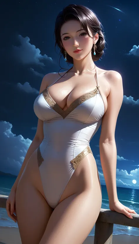 score_9, score_8_superior, score_7_superior, Masterpieces with up to 16K resolution,Highest quality,it is really amazing,Very detailed,Ultra-high resolution,Real,Realistic,Increased depth of field,(Cinematic lighting:1.5),
(Elegant Japanese MILF:1.5),
Long...