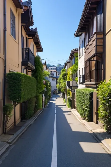 High-end residential street、Overlooking