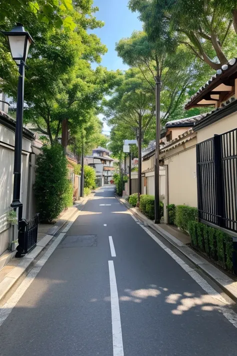 High-end residential street、Overlooking