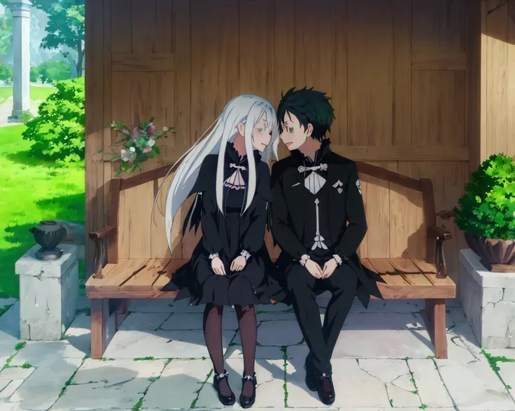 
anime, kids, kids cute, couple kissing in the sky with birds flying overhead, kissing together cutely, romanticism lain, shoujo romance, sakimi chan, lovely kiss, kissing together, anime picture, in love, kissing, romantic!!!, anime, re:zero, echidna, sub...