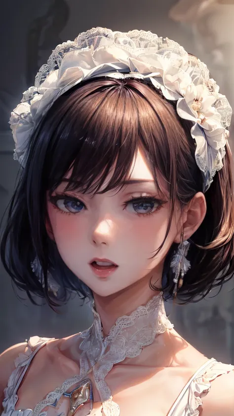 Ultra Detailed, best quality, (masterpiece:1.2), (Delicate face:1.2), (perfect face:1.2), 8k cg wallpaper, amazing art, (1 male 1 female, man&#39;s butt, man body, accurate penis:1.6), (cry, eyes half closed:1.0), (front face, Close-up face, Looking at the...