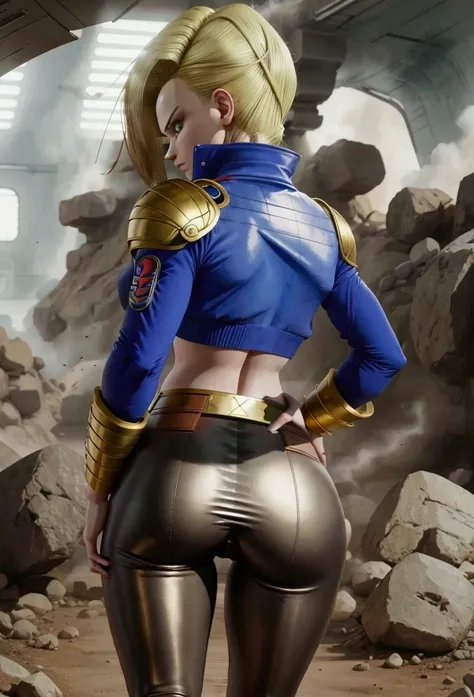 Android 18 showing her ass