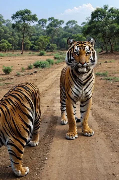 T46 male bengal tiger from kanha