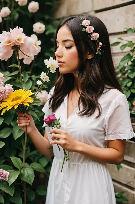 Blowing flowers