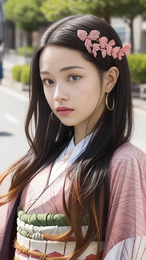 Cute Japanese woman, (16 years old), (Very cute face: 1.3), White moist skin, Looking at the camera, Melancholy expression,
BREAK,
Idol,
BREAK,
(Wearing cute kimono: 1.3), (Highly revealing kimono), Very large earrings, Short length,
BREAK,
(Fighting pose:...