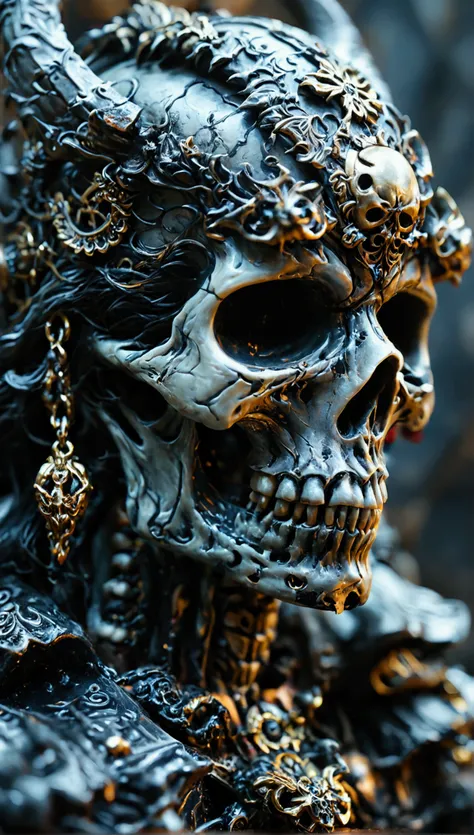 Supreme God of Death, Dark and evil skull  