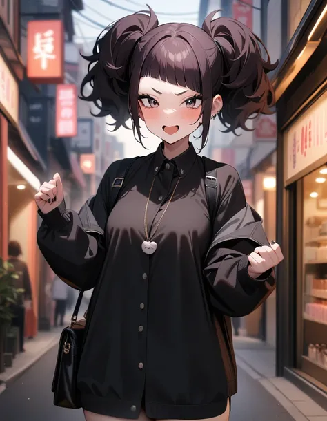 1girl, tanaka mamimi, idolmaster,street,perfect hand,masterpiece,very aesthetic,newest,sensitive