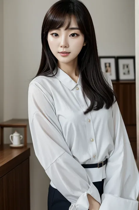 korean woman, (head of&#39;artwork, beautiful people, Contaminated smile), Youku virtuel, Go to the countryside to do agricultural work, (exist (Cut the wheat: 1.4)),  detailed skin texture, Detailed fabric texture, Facial details are more delicate. head o...