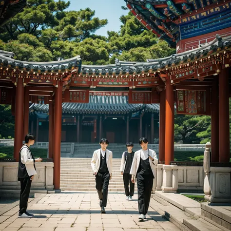 Visuals: The boys visit Gyeongbokgung Palace and stumble upon an ancient, mystical artifact. As they touch it, a magical transformation begins, and they start to realize their true potential.Music: The tempo picks up with a mystical, otherworldly vibe, int...