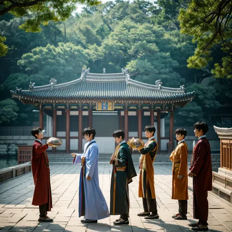 Visuals: The boys visit Gyeongbokgung Palace and stumble upon an ancient, mystical artifact. As they touch it, a magical transformation begins, and they start to realize their true potential.Music: The tempo picks up with a mystical, otherworldly vibe, int...