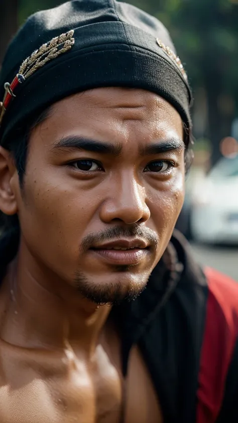 Face Indonesian man ultra realistic, high resolution,