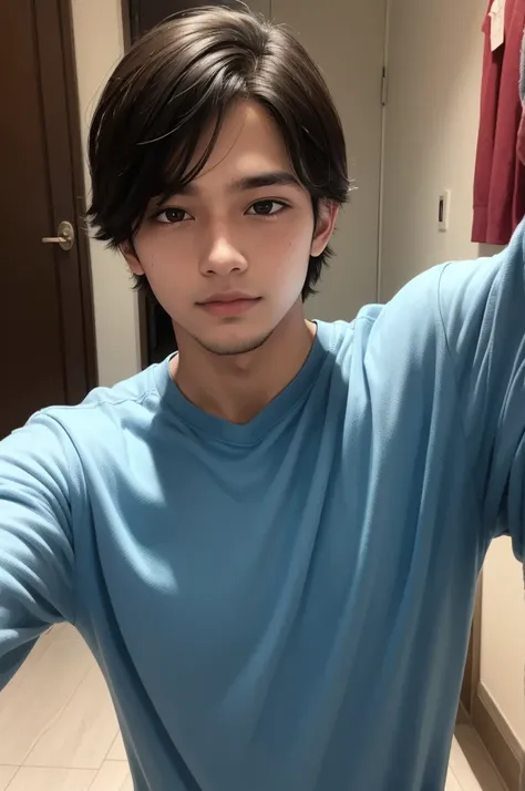 A selfie of a young man