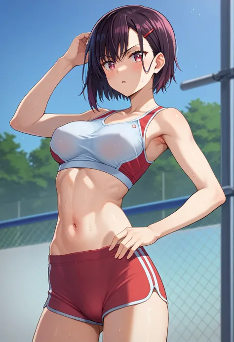 Mikazuki Shizuka, alone, Sportswear,BREAK
score_9, score_8_superior, score_7_superior, anime