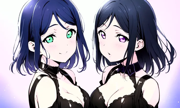 Love Live adult Kanan Matsuura, masterpiece, highest quality, gloss, clothing random, sensitive, beautiful background, transformed