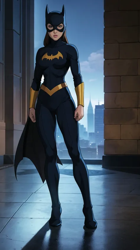 ((full body photo, standing, feet on the ground)) dc comics, batgirl