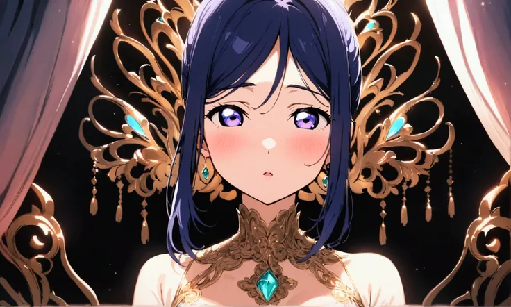 Love Live adult Kanan Matsuura, masterpiece, highest quality, gloss, clothing random, sensitive, beautiful background, transformed