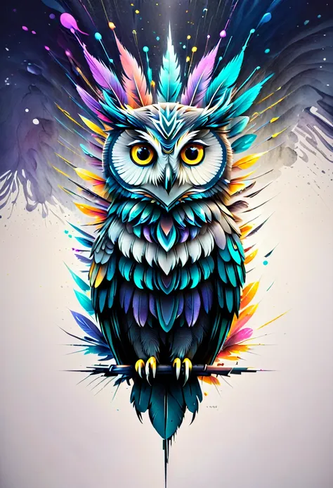 prompt: design a logo featuring an owl. please consider the following elements: • no text included • utilize the silhouette of a...