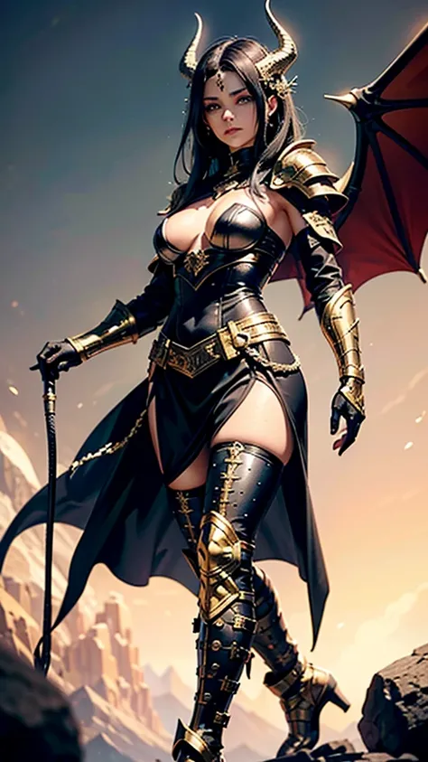 greeneyes, and black hair, the archer, wears black armor made of dragon scales, with gold and silver details. The breastplate has an emblem of a black flame intertwined with a ray of golden light.. The imposing shoulder pads resemble dragon wings, adorned ...