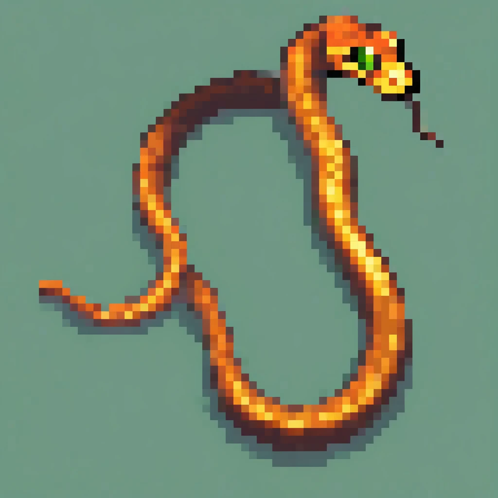 snake,2025,  pixel art, pixarfk,