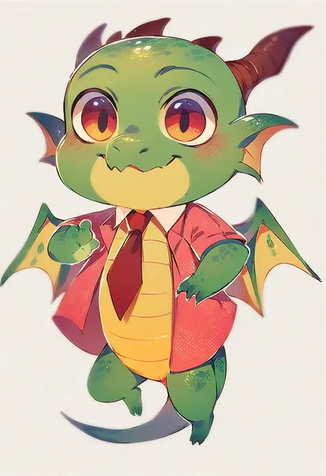 high quality, (cute little dragon), (cartoon:1.3),(((chibi:1.2))),(pixar style:1.2),(cute expression:1.1), (dragon), (cute littl...