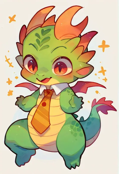 high quality, (cute little dragon), (cartoon:1.3),(((chibi:1.2))),(pixar style:1.2),(cute expression:1.1), (dragon), (cute littl...