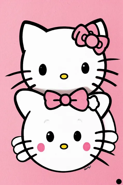 Hello kitty drawing related to the song goo goo dolls