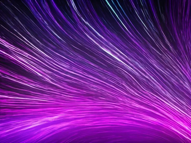 "lights streaks in the background, vivid tones of purple and violet, black, minimalistic design, high detail, 8k resolution --ar...