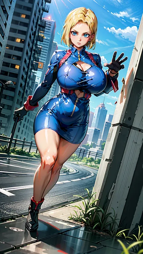 supergirl, pureerosface_v1, sticker of a girl from dc comic, full body, kim jung gi, , (gigantic breasts breasts 2.0),soul, digi...