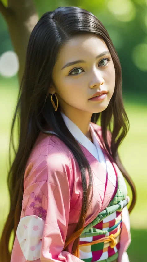 Cute Japanese woman, (16 years old), (Very cute face: 1.3), White moist skin, Looking at the camera, Melancholy expression,
BREAK,
Idol,
BREAK,
(Wearing cute kimono: 1.3), (Highly revealing kimono), Very large earrings, Short length,
BREAK,
(Fighting pose:...