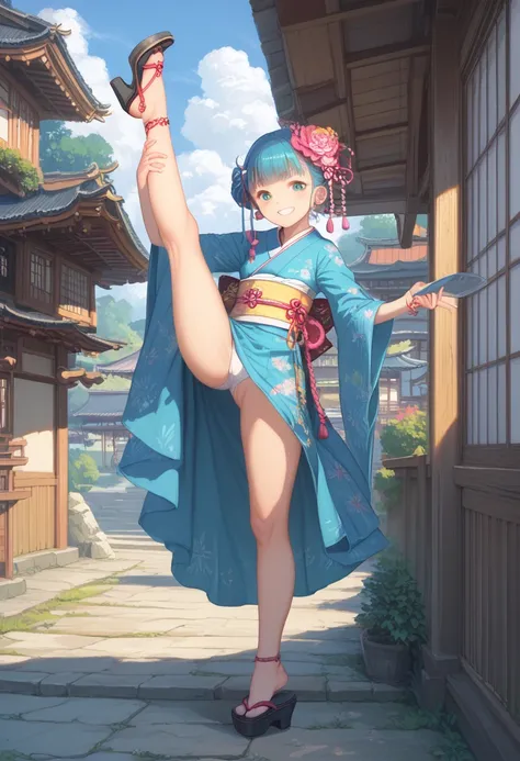 score_7_up,score_8_up,score_9,japanese girl,standing one leg,spread leg,smile,best quality,masterpiece