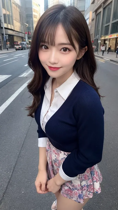 Highest quality, Very detailed, finely, High resolution, 8k wallpaper, Perfect dynamic composition, Beautiful and exquisite,ランダムなcute髪,,Natural color lip, Bold sexy pose,smile、20-year-old girl、cute、Looking into the camera,,Perfect and beautiful face,Slim f...