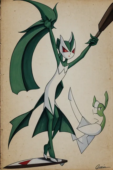 Gardevoir hitting liko with a bat