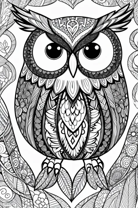 Owl coloring page