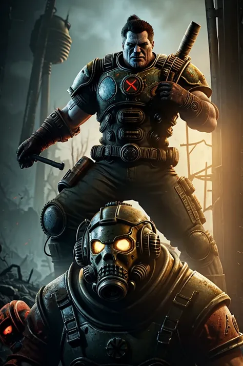 Mr fuzzy (fallout 76) with Skorges design (gears of war)