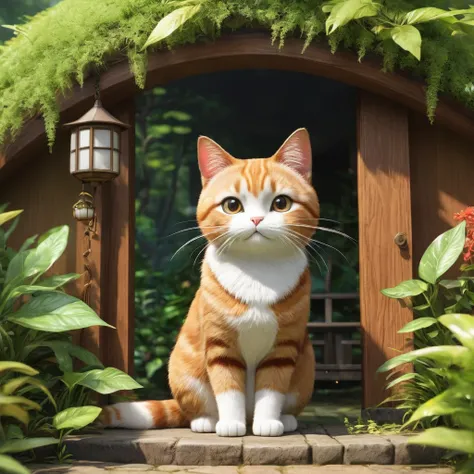 These scenes are depicted in a highly realistic style.、Make sure the cat&#39;s facial expressions and movements are exaggerated like a human&#39;s。

The main character is a chubby brown cat with cute eyes. The main character is something that never changes...