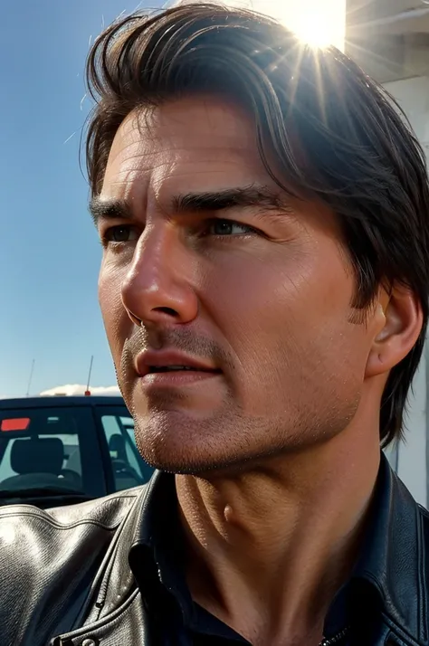 ((best quality)), ((masterpiece)), (detailed), perfect face . Tom cruise selfie with uzbek actor alisher uzoqov