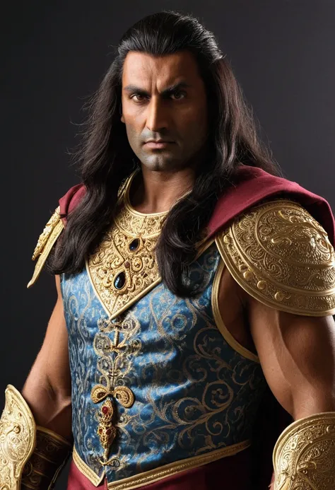 Zaur, leader of the House of Lords of the Tides, He is an imposing 37 year old man, with a presence that commands respect and attention. He is tall and muscular, standing out for its physical strength. Her long dark hair falls over her shoulders, framing a...