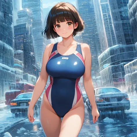 score_9,score_8_up,score_7_up,masterpiece,best quality, source anime, official art, super detailed, extreme detailed, rating_safe,
1girl, walking, ice age, (iced Tokyo city:1.3), street, frozen city, frozen building, frozen road, frozen cars,
BREAK girl, 2...