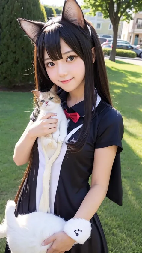 Cute cosplay cat