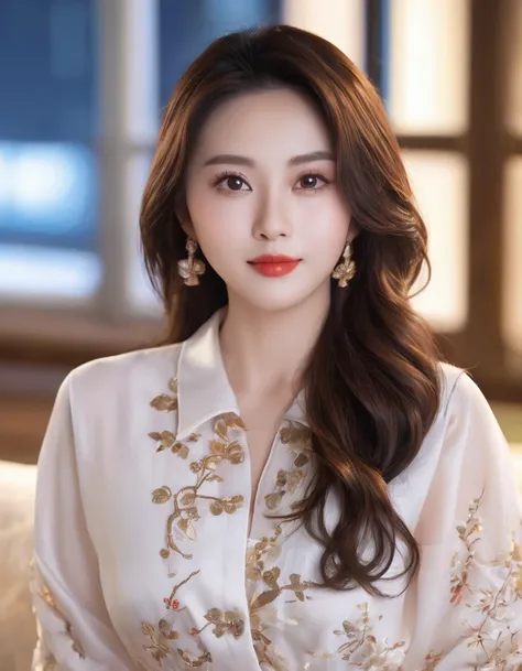 ( (8k:1.27), Best quality at best, tmasterpiece, Ultra-high resolution:1.2) photore，Beautiful Chinese woman (big breasts beautiful:1.1) (The clothes ar:1.21) ，ellegance、fanciful、the detail、geomerty、Gradient lighting，1girll， Delicate skin， looking at viewer...