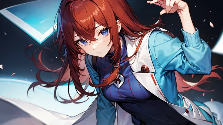 To Kurisu Makise, blue sweater