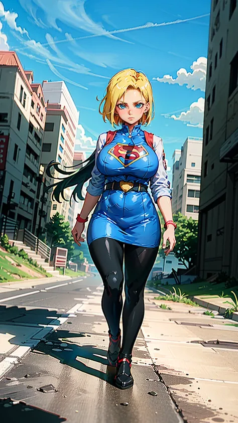 supergirl, pureerosface_v1, sticker of a girl from dc comic, full body, Kim Jung gi, , (gigantic breasts breasts 2.1),soul, digital illustration, comic style, cyberpunk, perfect anatomy, centered, approaching perfection, dynamic, highly detailed, watercolo...