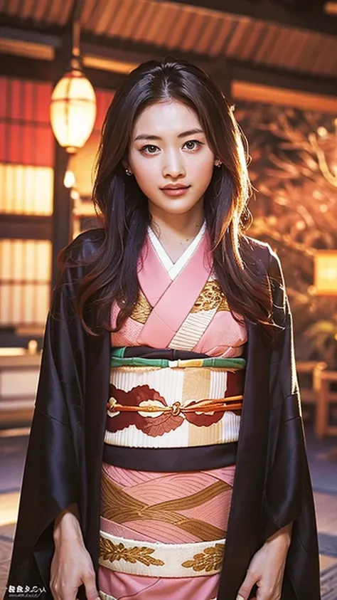 Cute Japanese woman, (16 years old), (very cute face), white moisturized skin, looking at the camera, melancholy expression,
BREAK,
Idol,
BREAK,
(wearing cute kimono: 1.3), (highly revealing kimono), very large earrings, short length,
BREAK,
(long hair), (...