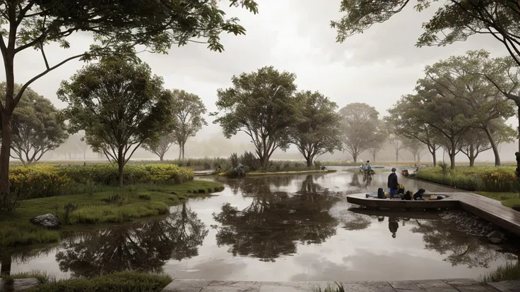 Concentration, nature, rain, 