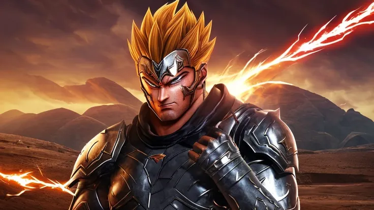 appearance:

hair: kazar has spiky black hair, typical of saiyans, but with red streaks that highlight his individuality. his ha...