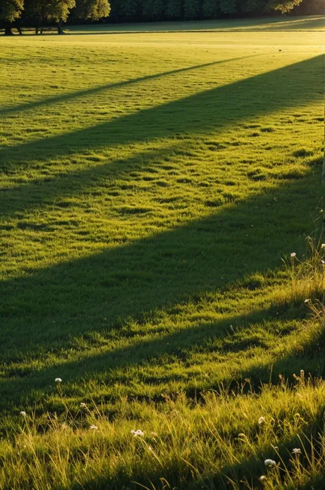 Evening sunshine on the meadow
