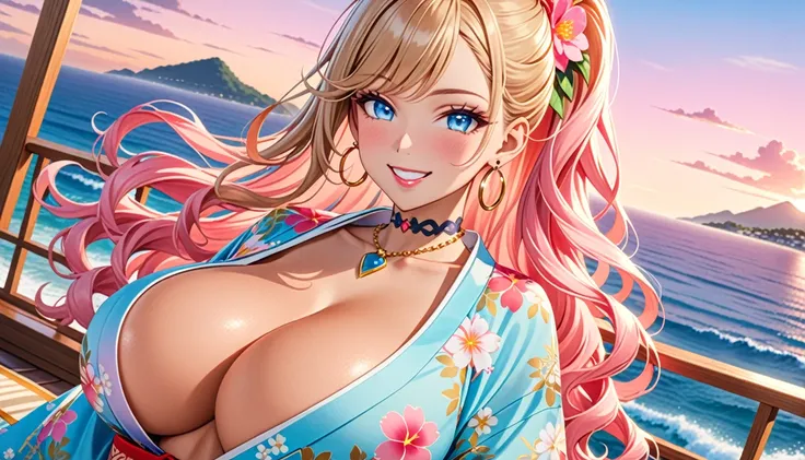 ultra-detailed, ((one girl)), ((portrait)), (tan skin:1.4), in pastel colors gyaru, (heavy makeup), (professional lighting) hyper detailed, absurdres, 8k, Beautiful Face, (Laugh shyly), ((teasing smile:1.6)), ((happy smile:1.2)),  ((Wink:1.4)), (Laugh with...