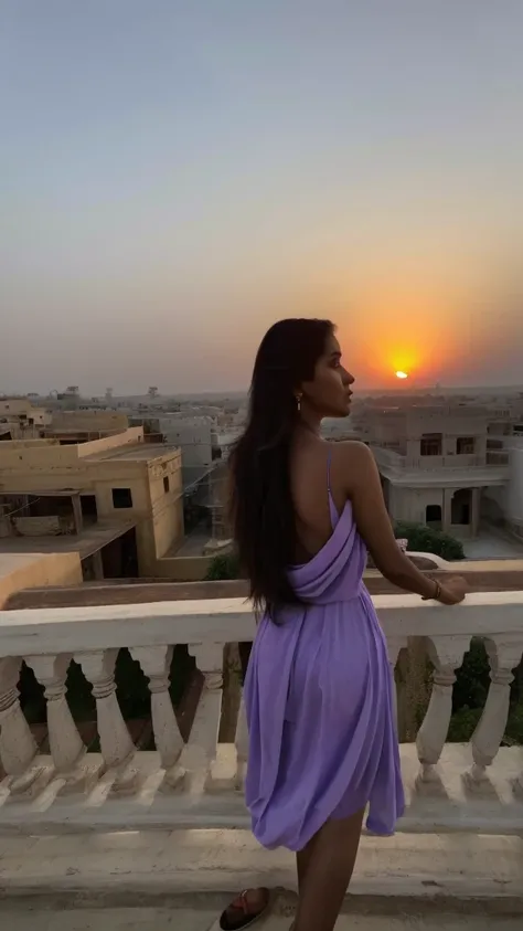 Sky picture, rajasthan Sunset, India, instagram story material, aesthetic