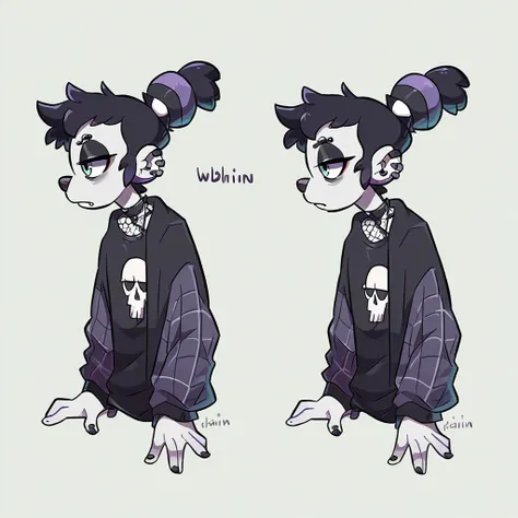 adopt character concept, eleven, (albinism), (((Gothic))), Whole body